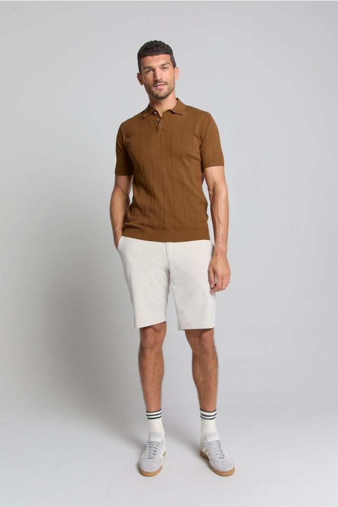 POLO MET KORTE MOUWEN 28240450 140 CAMEL